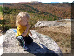 Mount Major Oct 2006 a quick "pick" at the top when no one is looking ;-)